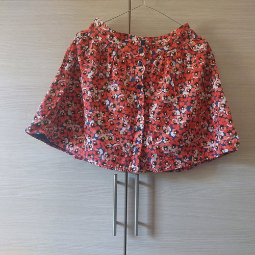 Colorful floral skirt medium with buttons like new