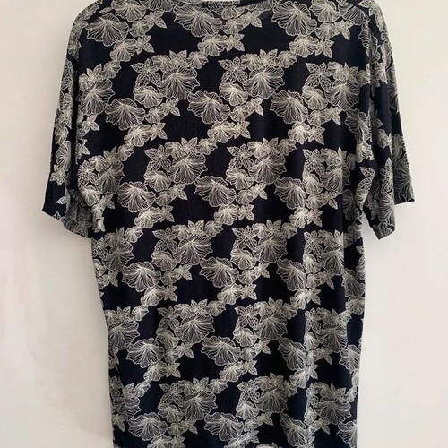 Pajama top XXL, thin fabric, black and white