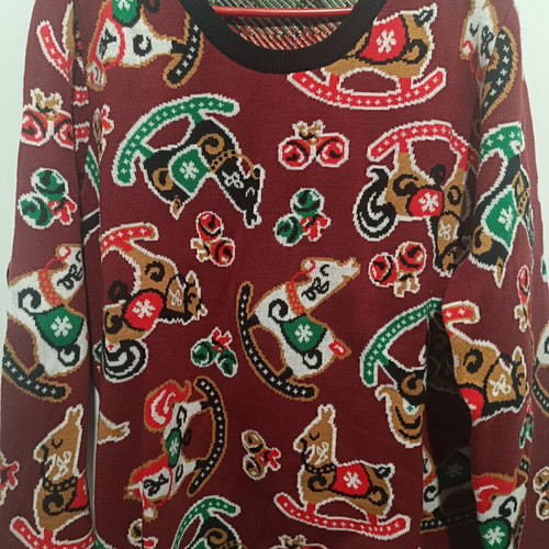 Christmas sweater XL new, 100% polyacrylic, colorful by Frogies