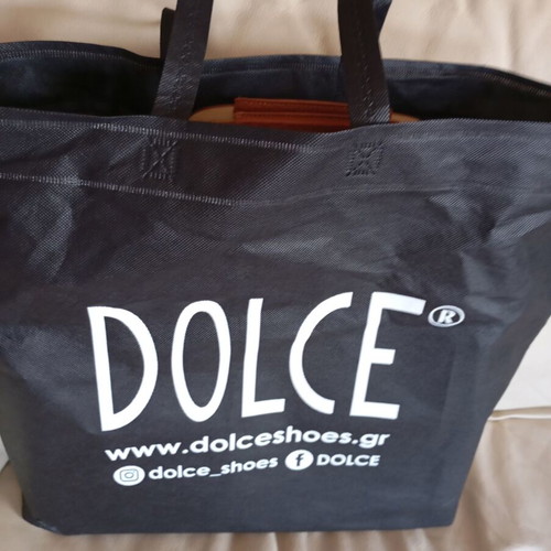 Dolce bag new with wooden front, brown