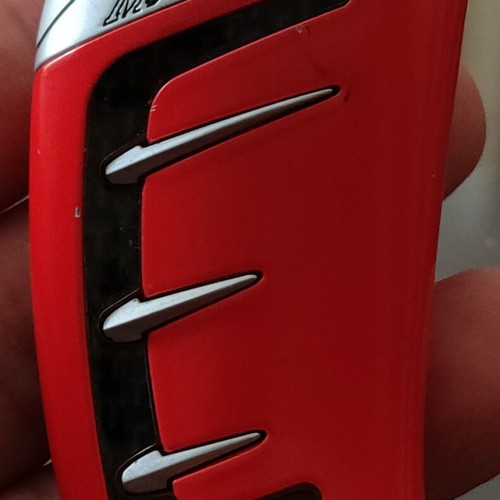 Marlboro adm AO065 metal lighter used, red racing style