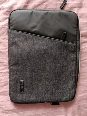 Θήκη laptop 15" σαν καινούργιο, γκρι με μαλακή επένδυση και τσεπάκια