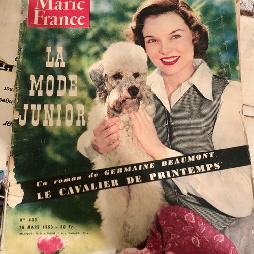 Marie France vintage French magazine 1953 used