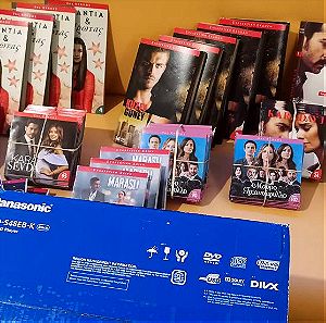 Ταινιες  DVD 600 τεμαχια  με δωρο ενα βιντεο Panasonic  DVD-S48EB-K Kαλυτερη προσφορα   τιμη   80 € μοναδικη ευκαιρια μην το χασεις