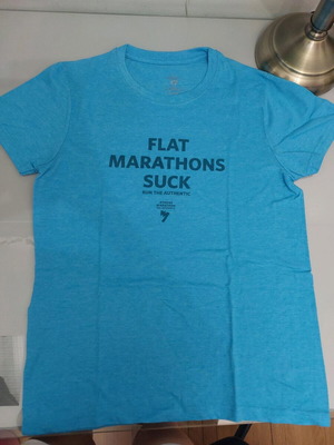 Adidas marathon shirt new, blue, unisex size S