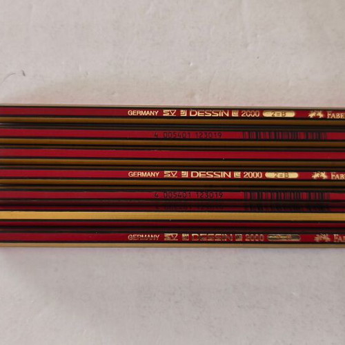 Faber Castel pencils set of 7 (2=B) 2000, like new