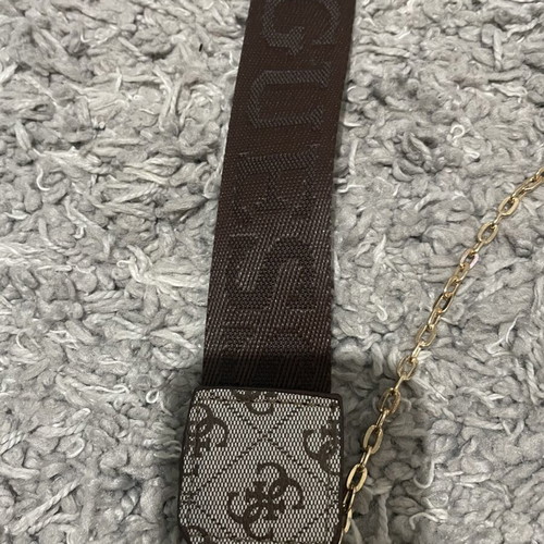 Guess shoulder bag, brown and grey