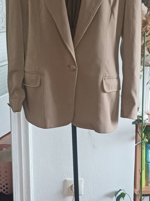 Vintage oversized καφέ σακάκι POLATOF μεταχειρισμένο, μέγεθος 44