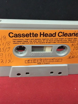 Cassette head cleaner used