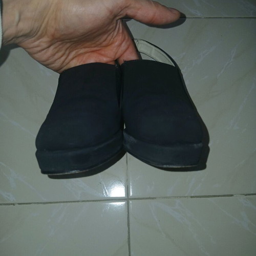 Suede pumps black used Stefan D. size 37