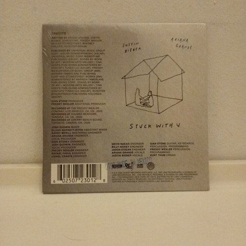 Stuck With U CD single by Justin Bieber and Ariana Grande, new