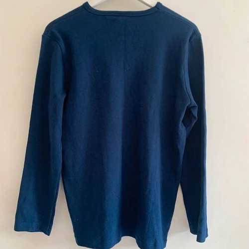 Comfort long sleeve sweater L, black and blue