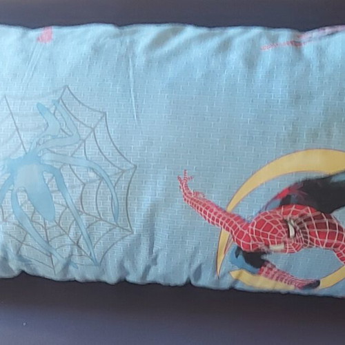 Spider Man pillow used, 40x80 cm with foam filling