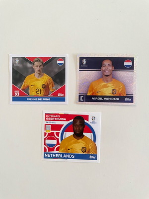 Topps UEFA euro 2024 stickers - Netherlands