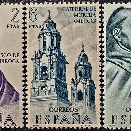 Spanish stamps 1970, set of 3, mint condition