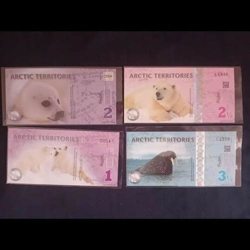Fantasy Arctic Territories Polymer Notes, pack of 4