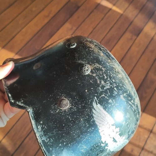German military helmet M34 used, air defense, WW2