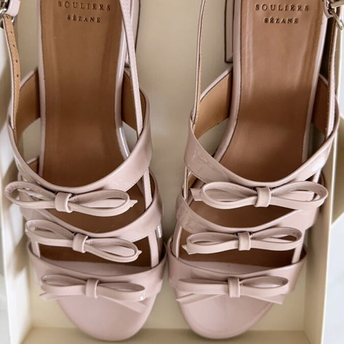 Low Evie Sandals Sezane size 40, like new, pink