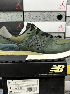 New Balance x Stone Island 574 sneakers, green