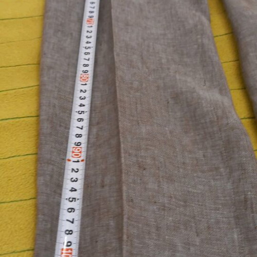 Aslanis pants new, 100% linen, gray, size M