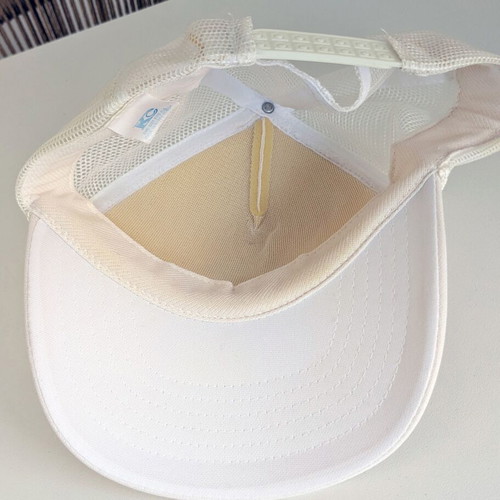 Cradle of Aviation Long Island NY white vintage trucker cap used