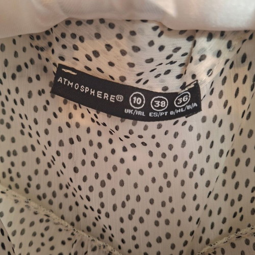 Atmosphere polka dot sleeveless top with bow
