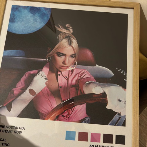 Dua Lipa Future Nostalgia HD album cover poster with frame new