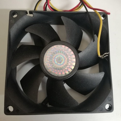 Cooler Master 80mm PC fan used with cut pin