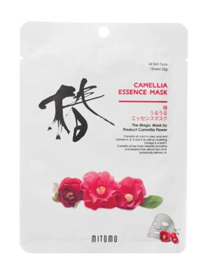 Mitomo Camellia Essence Mask new for intensive nourishment and repair