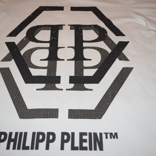 Philipp Plein T-shirt women size XL like new, white and black