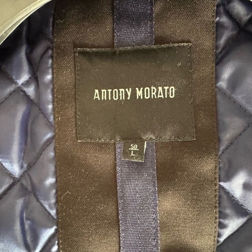 Antony Morato jacket like new, black with blue details, size L