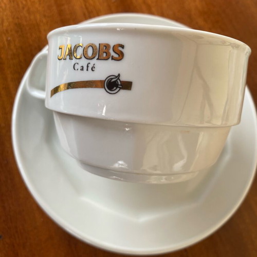 Jacobs set with large cup and luxury plate like new