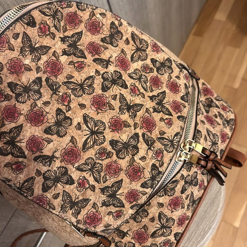 Cork women's backpack like new, beige and brown