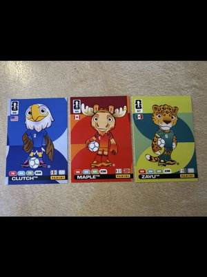 Panini FIFA World Cup mascot sticker pack of 3 new