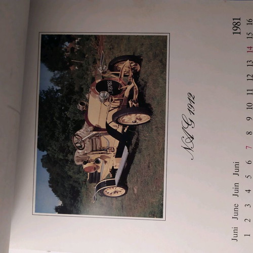 Oldies '81 calendar like new with 12 antique cars from 1981