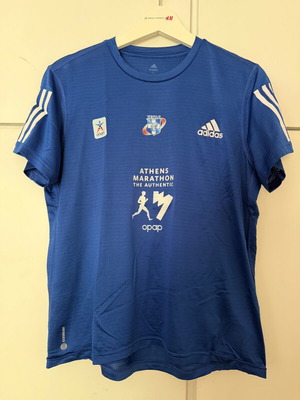 Adidas αυθεντικό μπλουζάκι μαραθωνίου, γυναικείο μέγεθος large