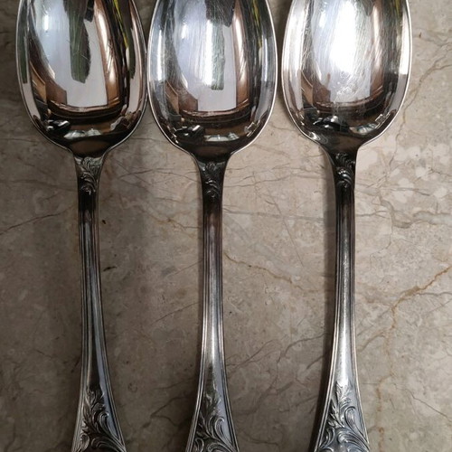 Christofle Marly large eating spoons used