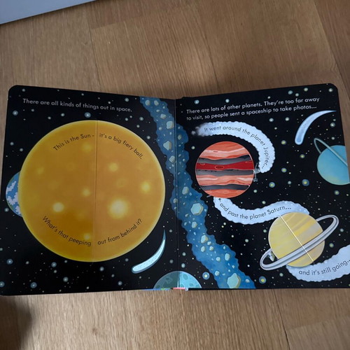 Usborne Peep Inside Space book new for children in English