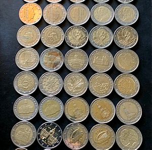 Συλλογη κερματων νομισματων 2 ευρω