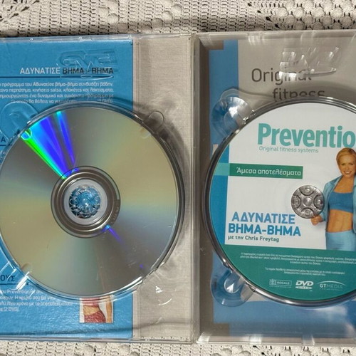 Prevention fitness DVDs new, set of 8