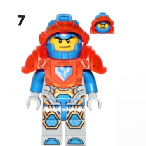 7 Lego Nexo Knights and DC figures