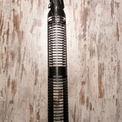 Metal CD holder like new with saxophone player design