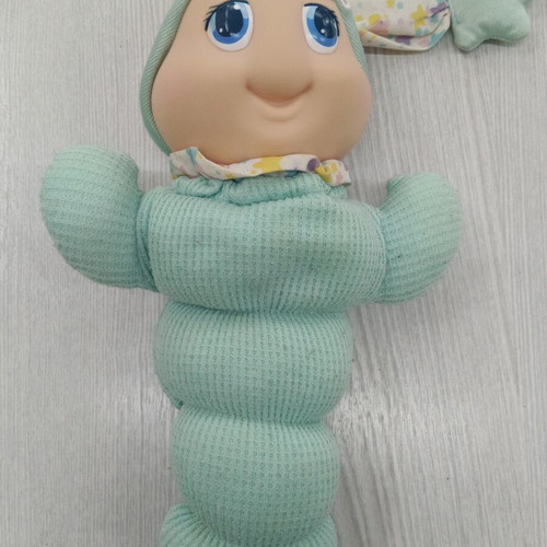 Light-up Huggy toy from the 1990s, fabric stains