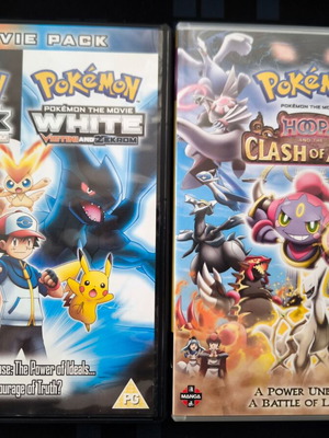 Pokemon Movie Starter Pack Lot 3 DVD set with Black & White and Hoopa and the Clash of Ages