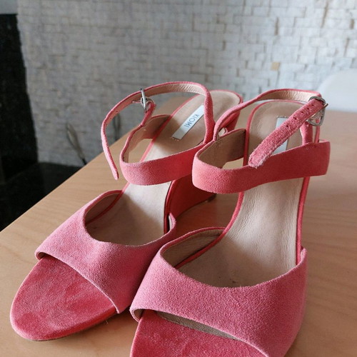 Pink platform sandals size 41 new