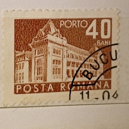 Romanian stamps used, pack of 11 pieces
