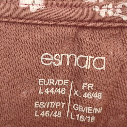 Esmara floral blouse 100% organic cotton L/XL, like new, nursing friendly
