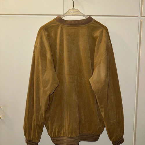 Men's Suede Bomber Jacket Alta Moda like new, tan/brown vintage style