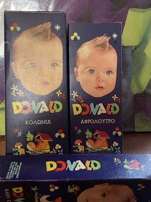 Donald baby care set new with bath foam, cologne, and cream