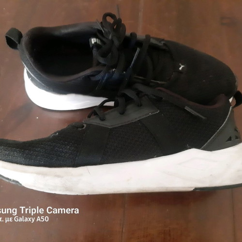 Puma αθλητικά παπούτσια μεταχειρισμένα, μέγεθος 37,5, μαύρα, πανάλαφρα